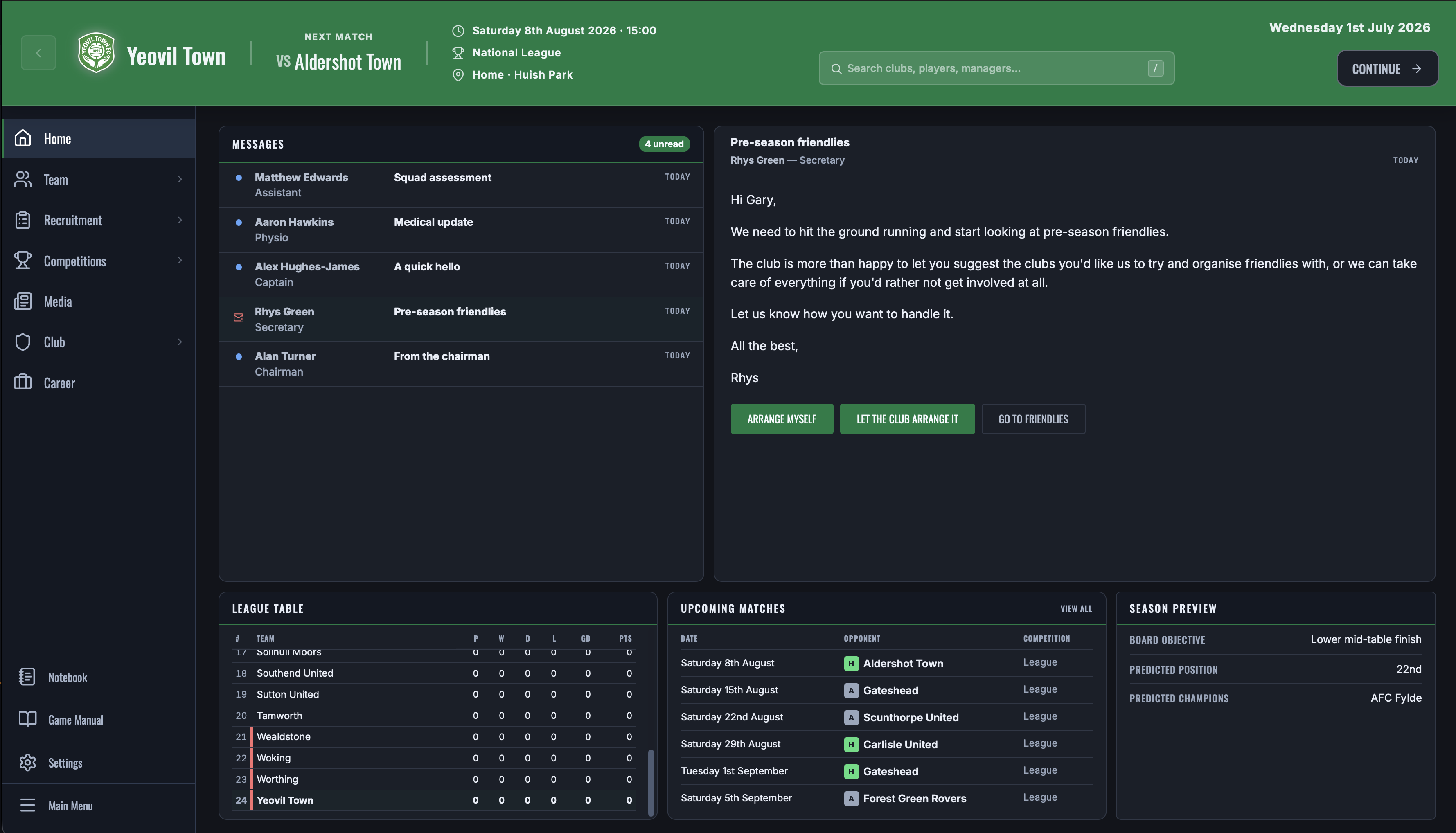 Inbox - Yeovil Town