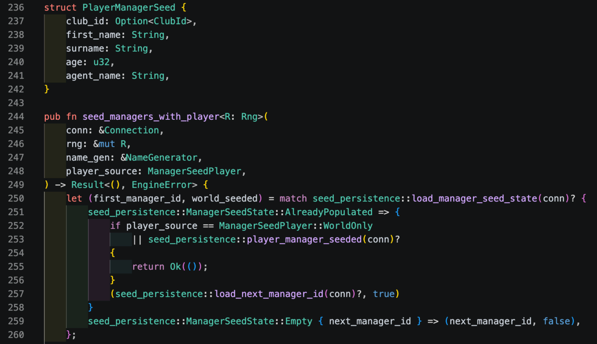 Source code from the NLM game engine